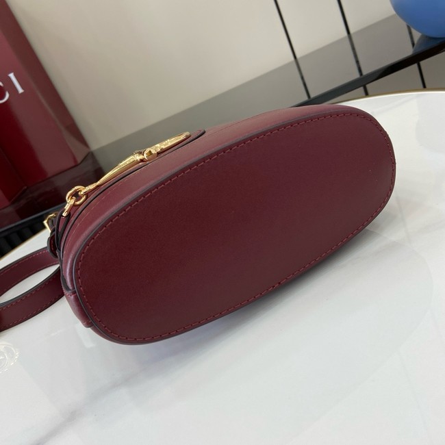 GUCCI 73 MINI BUCKET BAG 833665 Rosso Ancora red