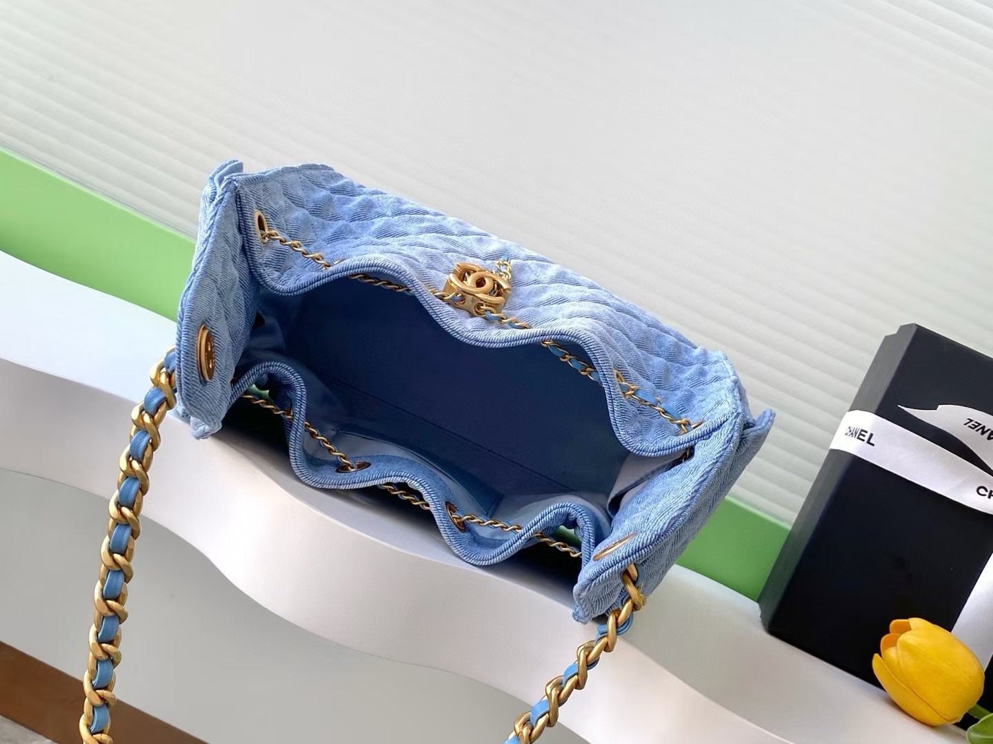 Chanel Denim HOBO BAG AS5311 blue