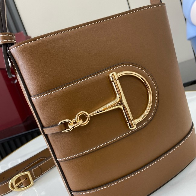 GUCCI 73 MINI BUCKET BAG 833665 Brown