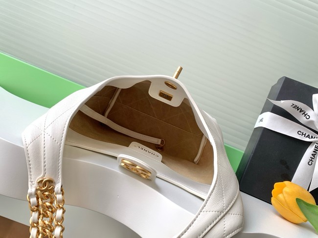 Chanel HOBO HANDBAG AS5403 white