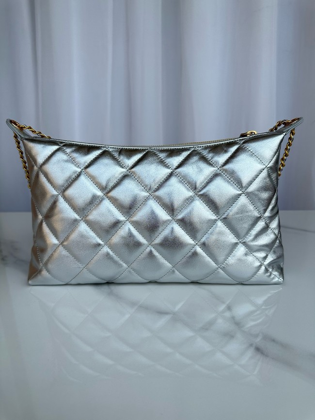 Chanel Medium HOBO BAG AS5498 Silver