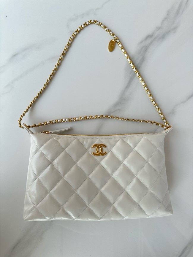 Chanel Medium HOBO BAG AS5498 white