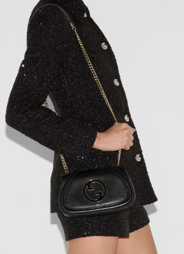 GUCCI BLONDIE SMALL SHOULDER BAG 815711 BLACK