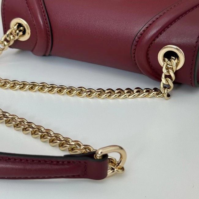 GUCCI BLONDIE SMALL SHOULDER BAG 815711 Rosso Ancora red