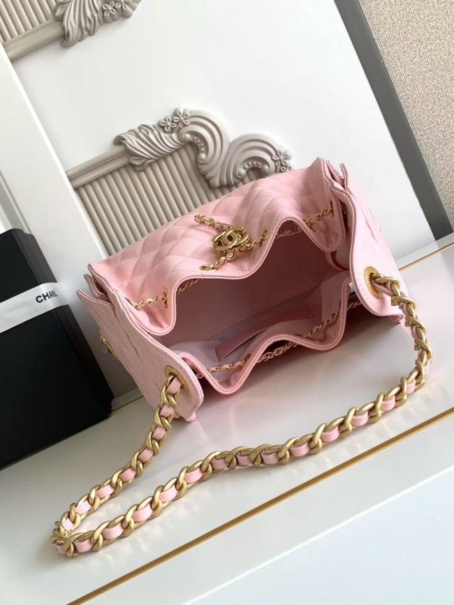 CHANEL 25 SMALL HANDBAG AS5293 Light Pink