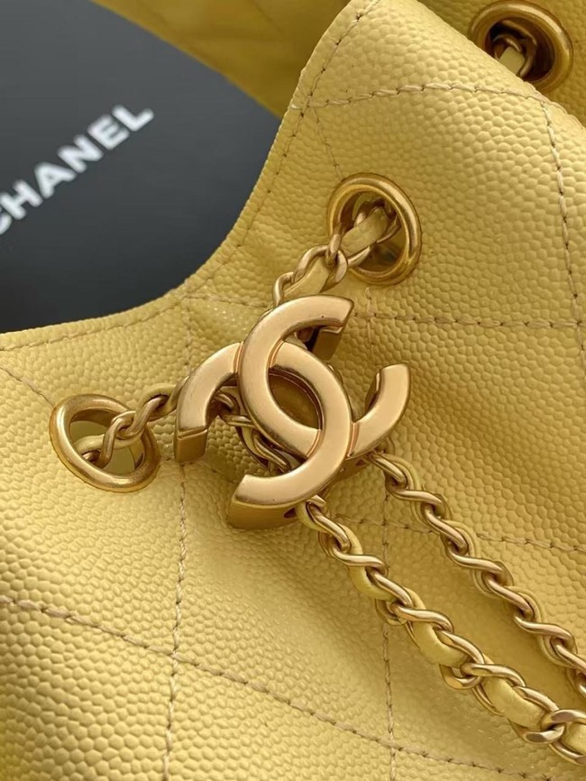 CHANEL 25 SMALL HANDBAG AS5293 Light Yellow