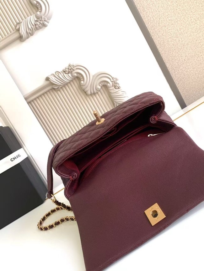 Chanel FLAP BAG WITH TOP HANDLE 92990-8