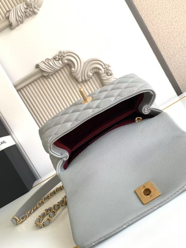 Chanel MINI FLAP BAG WITH TOP HANDLE AS2215-9