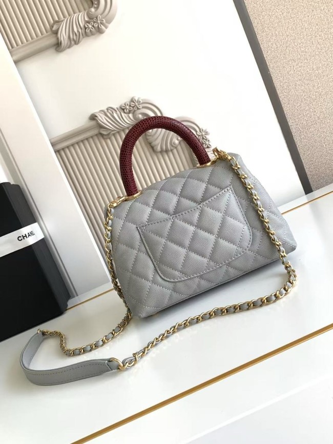Chanel MINI FLAP BAG WITH TOP HANDLE AS2215-9