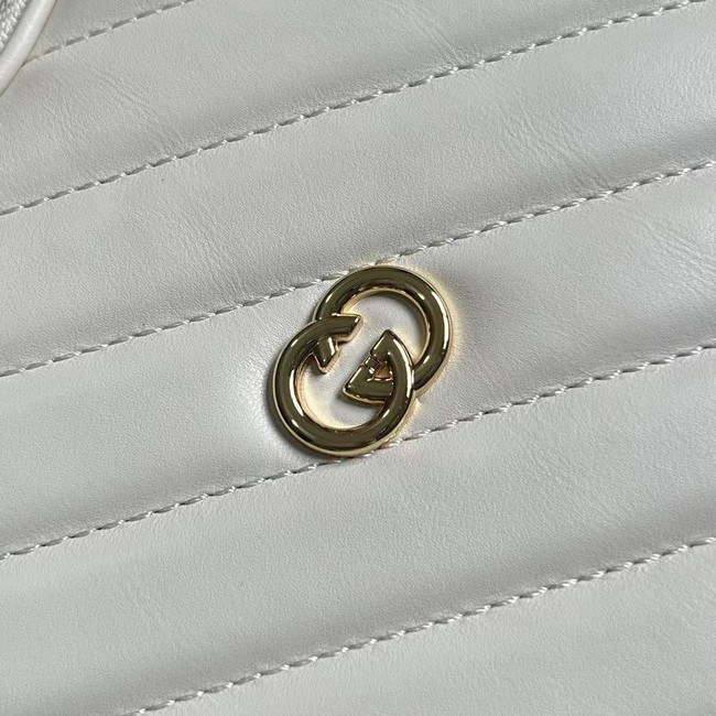 GUCCI GG MARMONT SMALL SHOULDER BAG 751628 WHITE