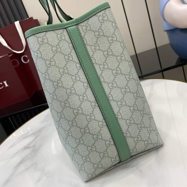 Gucci GG EMBLEM LARGE TOTE BAG 815213 Sage green