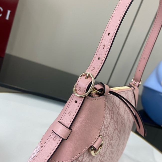 Gucci GG EMBLEM SMALL SHOULDER BAG 815218 pink