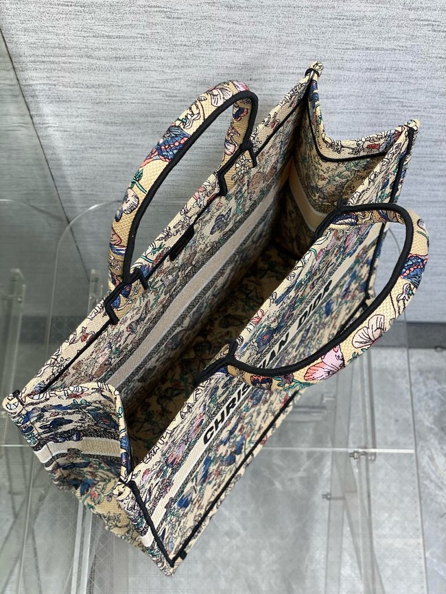 Large Dior Book Tote Embroidery Embroidery M1286ZEDX-1