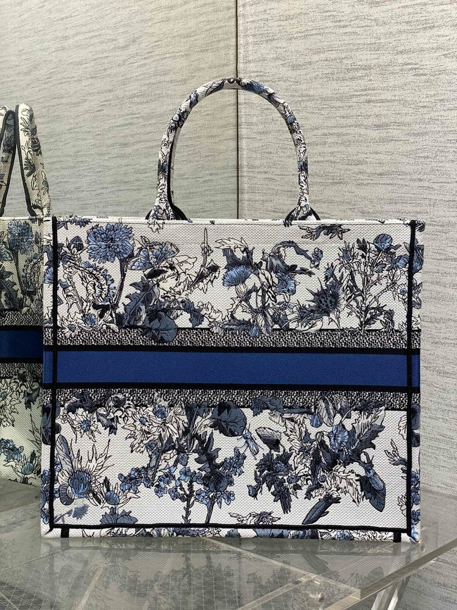 Large Dior Book Tote Embroidery Embroidery M1286ZEDX-4