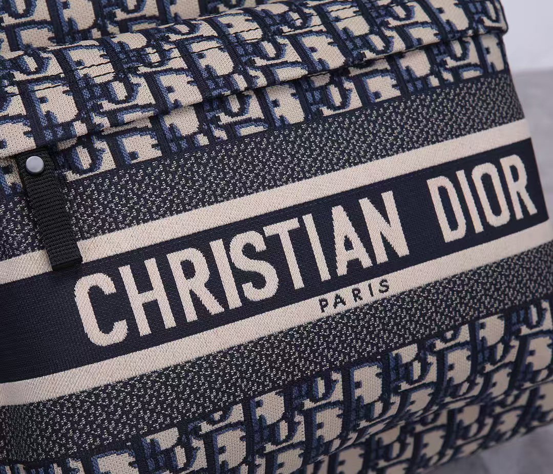 Dior Travel Backpack Blue Dior Oblique Jacquard M6104STZQ