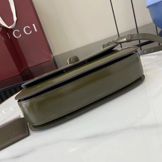 GUCCI BAMBOO DIVA MEDIUM BAG 827750 Forest green