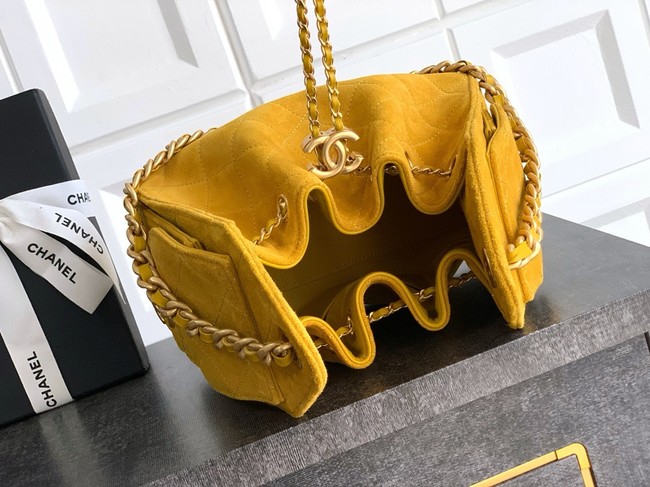 CHANEL 25 MINI HANDBAG AS5631 YELLOW