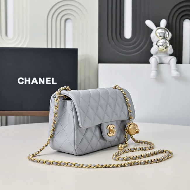 Chanel SMALL FLAP BAG AS1787 light gray