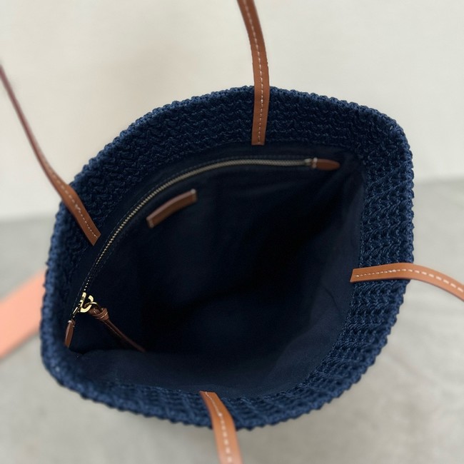 miumiu Raffia effect woven tote bag 5BG248-1