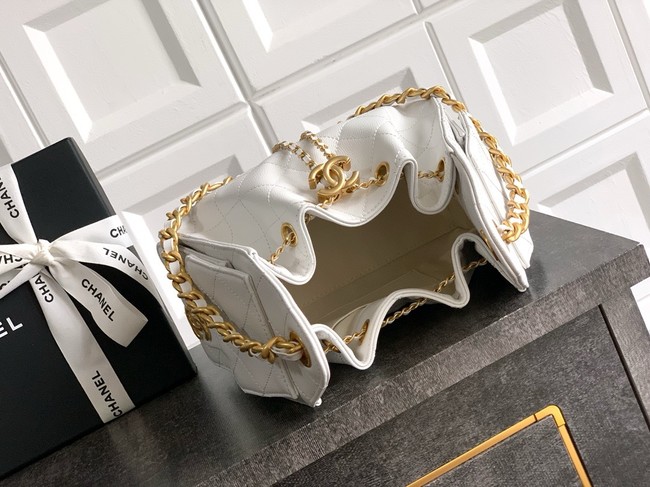 CHANEL 25 MINI HANDBAG AS5631 white