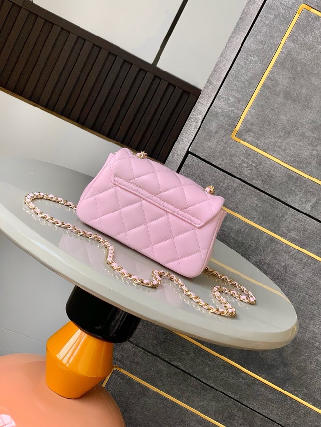 Chanel CLASSIC Original Lambskin 11.12 HANDBAG AS6563 pink