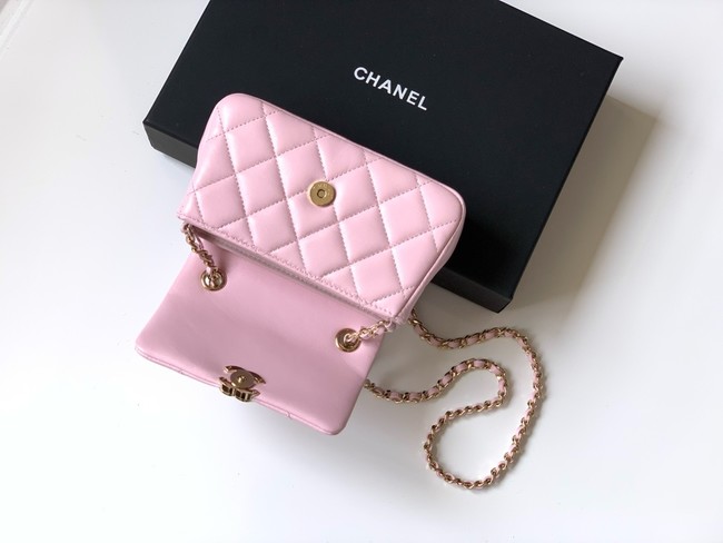 Chanel CLASSIC Original Lambskin 11.12 HANDBAG AS6563 pink