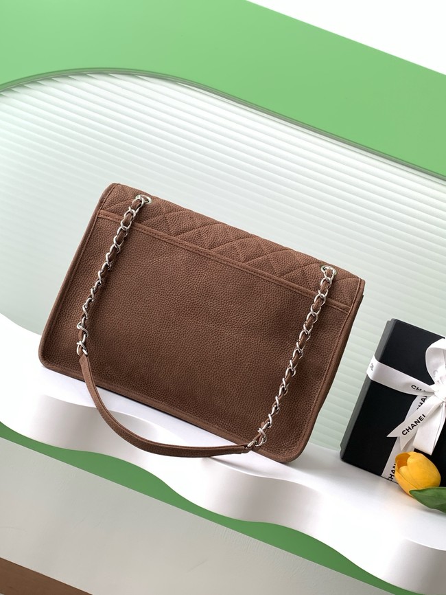 Chanel MAXI FLAP BAG Shoulder Bag AS6068 brown