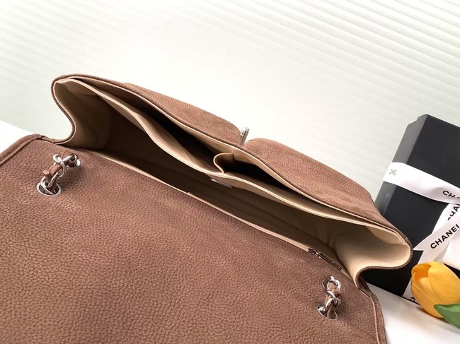 Chanel MAXI FLAP BAG Shoulder Bag AS6068 brown