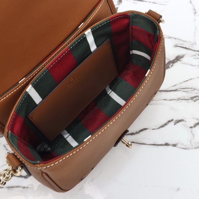 GUCCI GG CANVAS SMALL CROSSBODY BAG 815211 brown