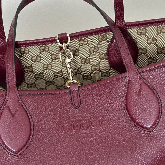 Gucci Totissima large reversible tote bag 839112 Rosso Ancora red