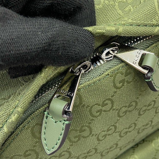 GUCCI GG canvas medium backpack 834464 Forest green