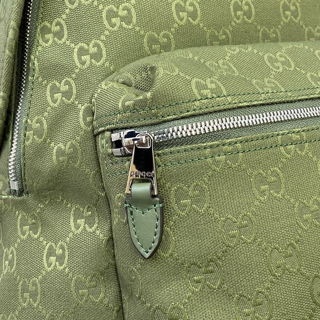 GUCCI GG canvas medium backpack 834464 Forest green