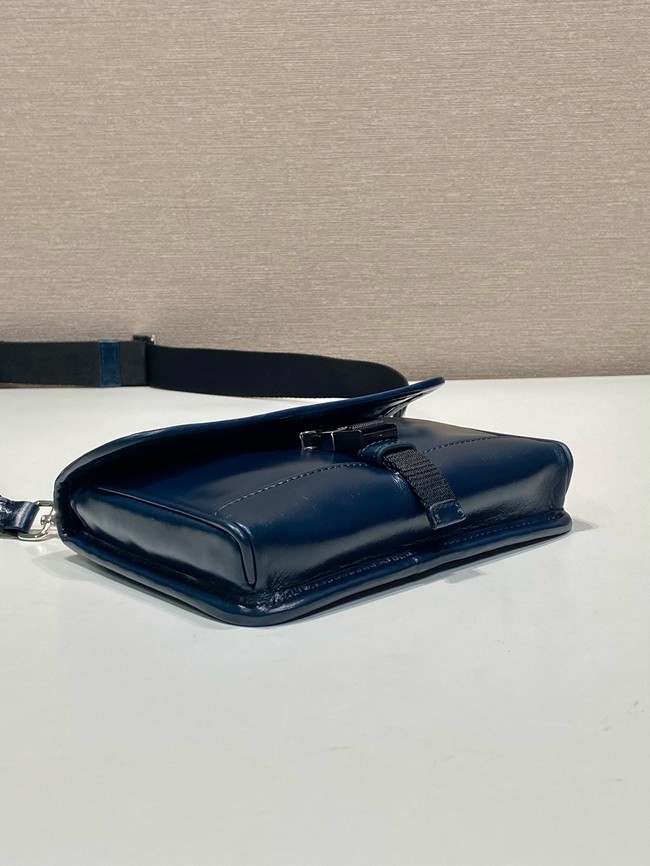 Prada Leather smartphone case 2ZH108 Denim