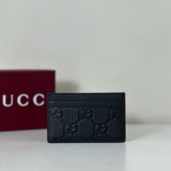 Gucci Imprint card case 835151 black