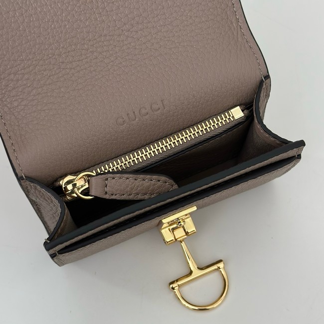 Gucci Softbit card case 828148 Variation taupe leather