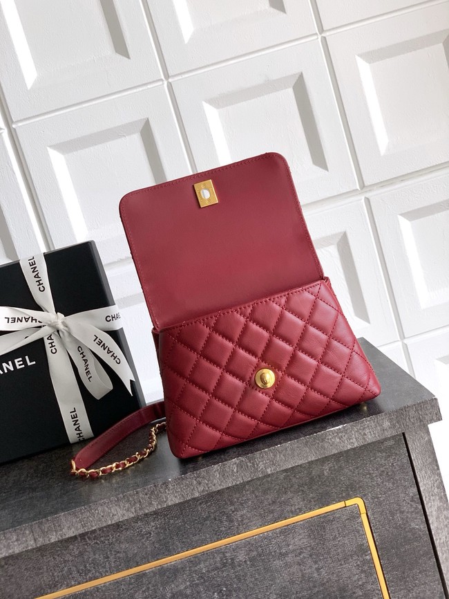 Chanel FLAP BAG WITH TOP HANDLE 92990-20