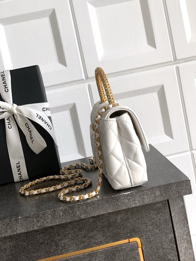 Chanel MINI FLAP BAG WITH TOP HANDLE AS2215-17