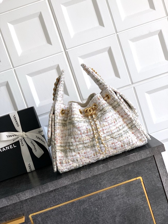 CHANEL 25 SMALL HANDBAG AS5293 Cream