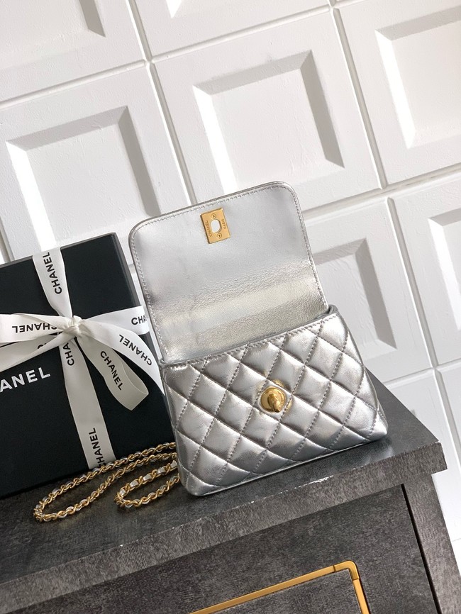 Chanel MINI FLAP BAG WITH TOP HANDLE AS2215-21
