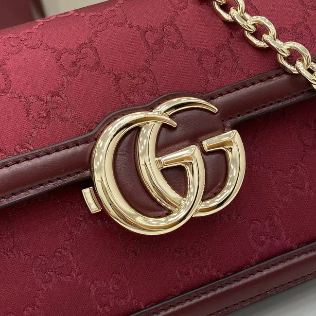 Gucci Go small shoulder bag 826761 Rosso Ancora red