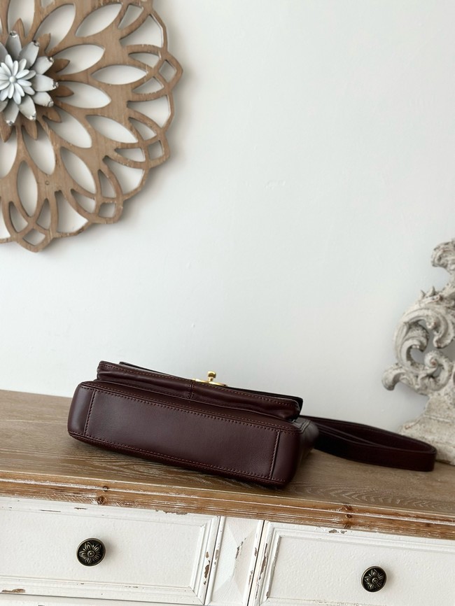 Chanel Small Shoulder Bag A2214 burgundy