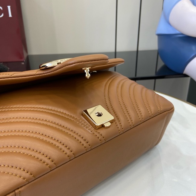 Gucci GG Marmont medium shoulder bag 837267 Brown