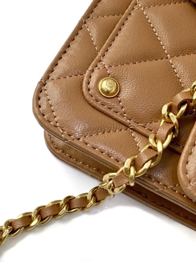 Chanel Wallet On Chain AP4674 brown