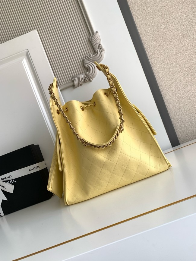 CHANEL 25 Medium Handbag AS5311 yellow