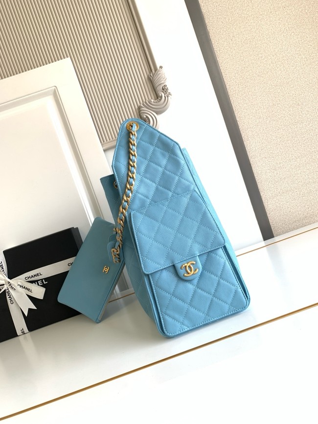 Chanel SUEDE HOBO BAG AS5311 blue