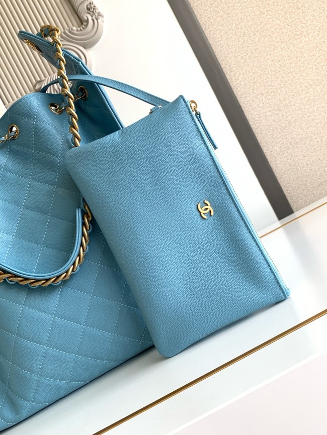 Chanel SUEDE HOBO BAG AS5311 blue