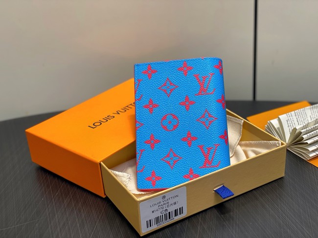 Louis Vuitton Passport Cover M14770 Blue&Red