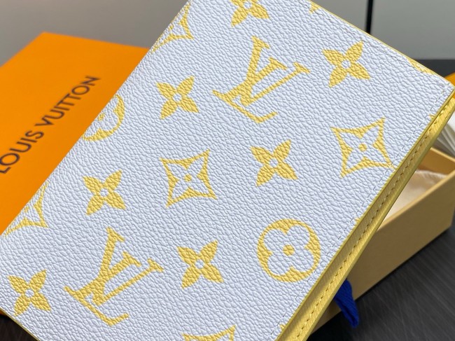 Louis Vuitton Passport Cover M15080 Gray&Yellow