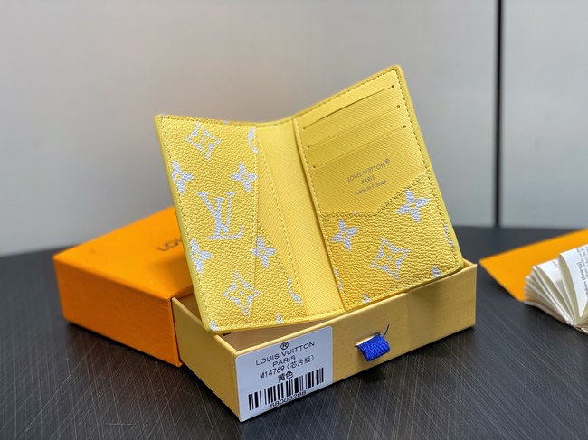 Louis Vuitton Pocket Organizer M14769 Gray&Yellow