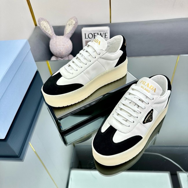 Prada Downtown Bold leather sneakers 45031-2